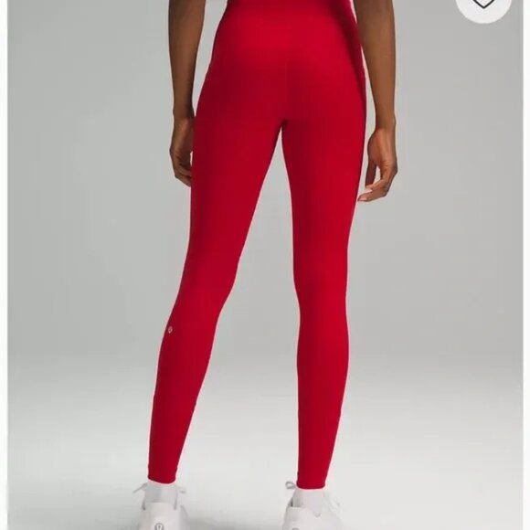 Lululemon Swift Speed High-Rise 28" Running Tights Size 20 (Dark Red) - Picture 2 of 2